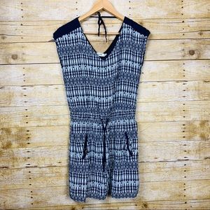 Formul Dress Drawstring Navy & White Size 10